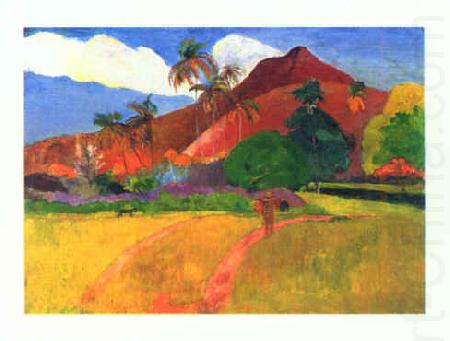 Tahitian Landscape, Paul Gauguin